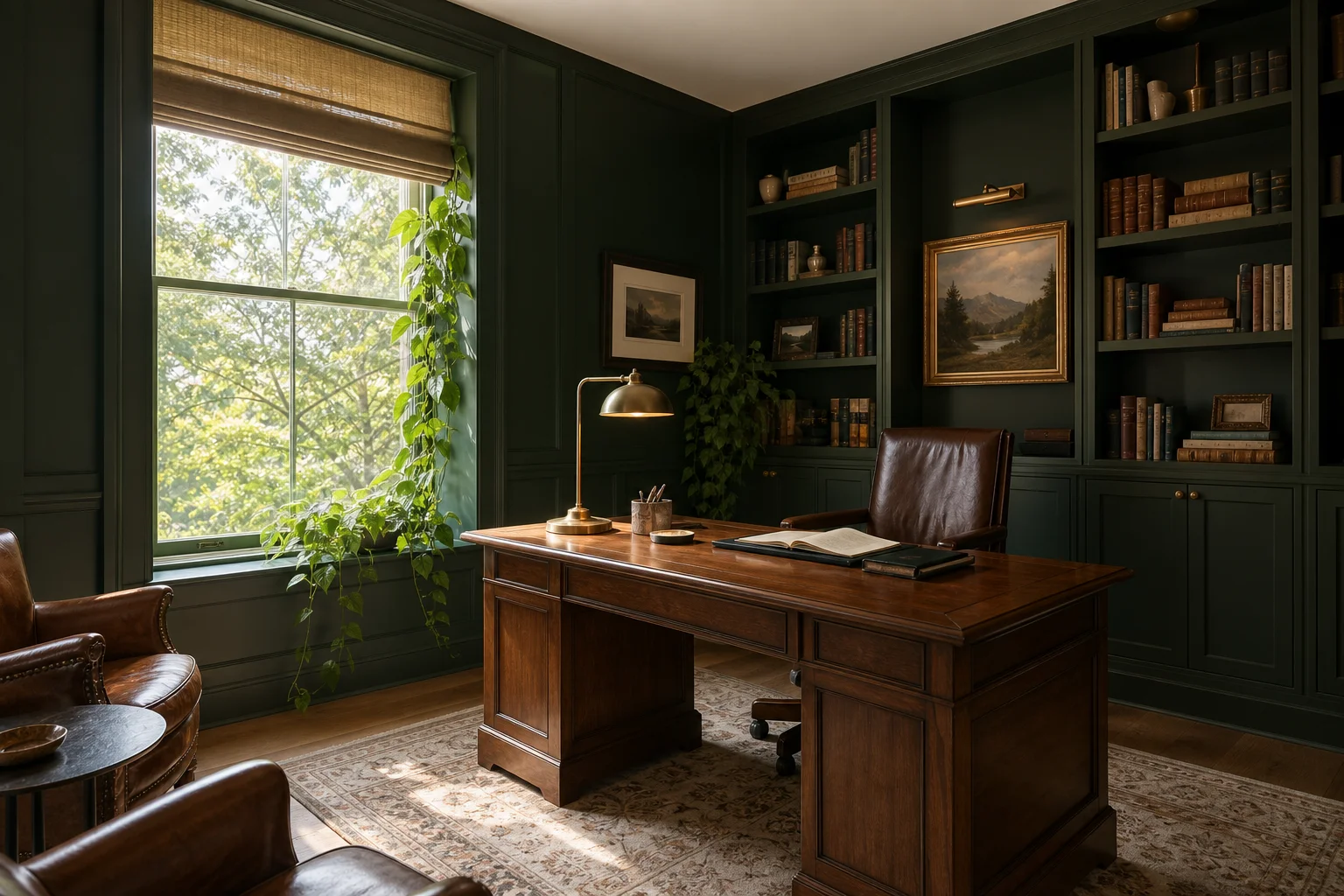 Dark Green Home Office: 24 Focused, Sophisticated Ideas (2026)