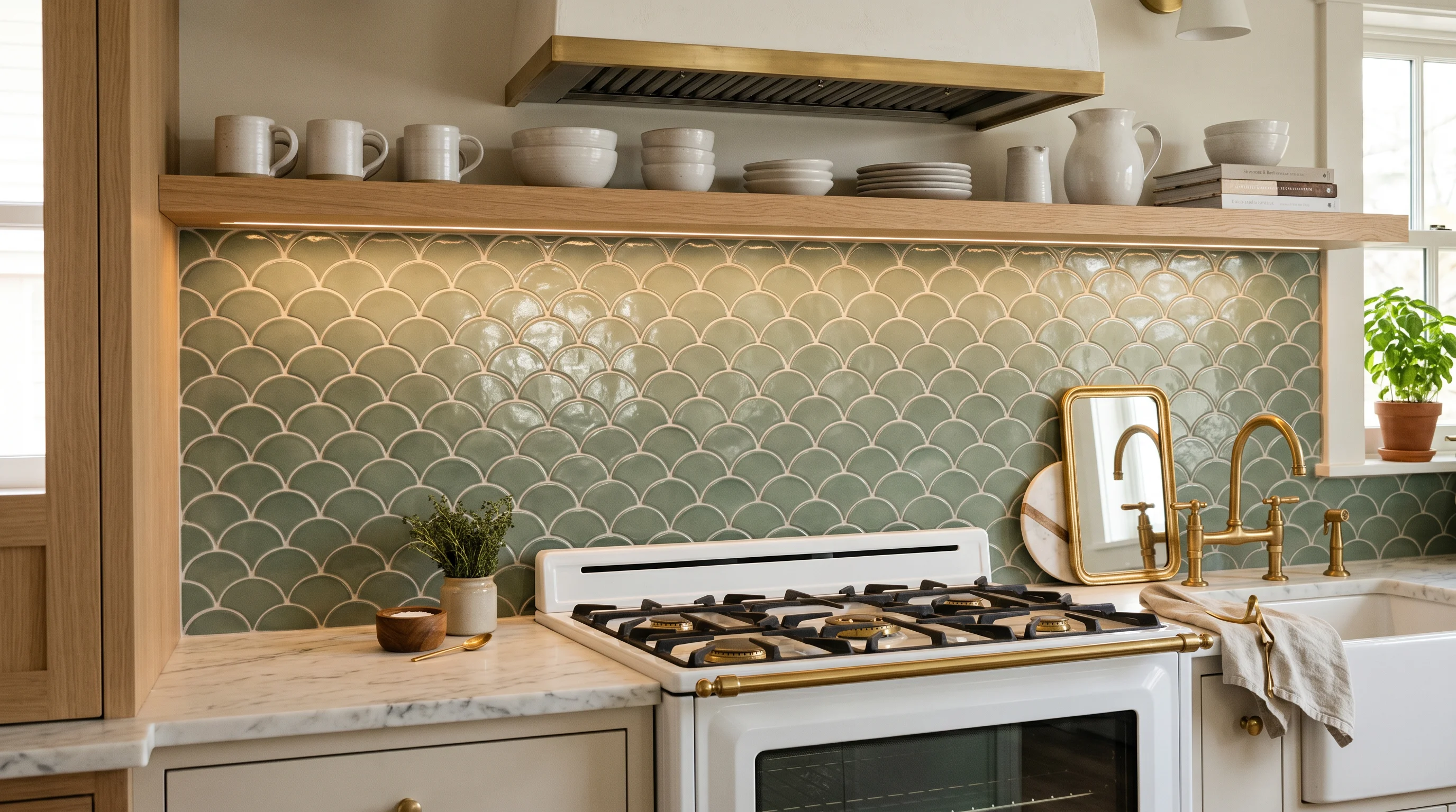20 Scalloped Tile Ideas — The Soft-Geometry Shape Taking Over Kitchens and Bathrooms (2026)